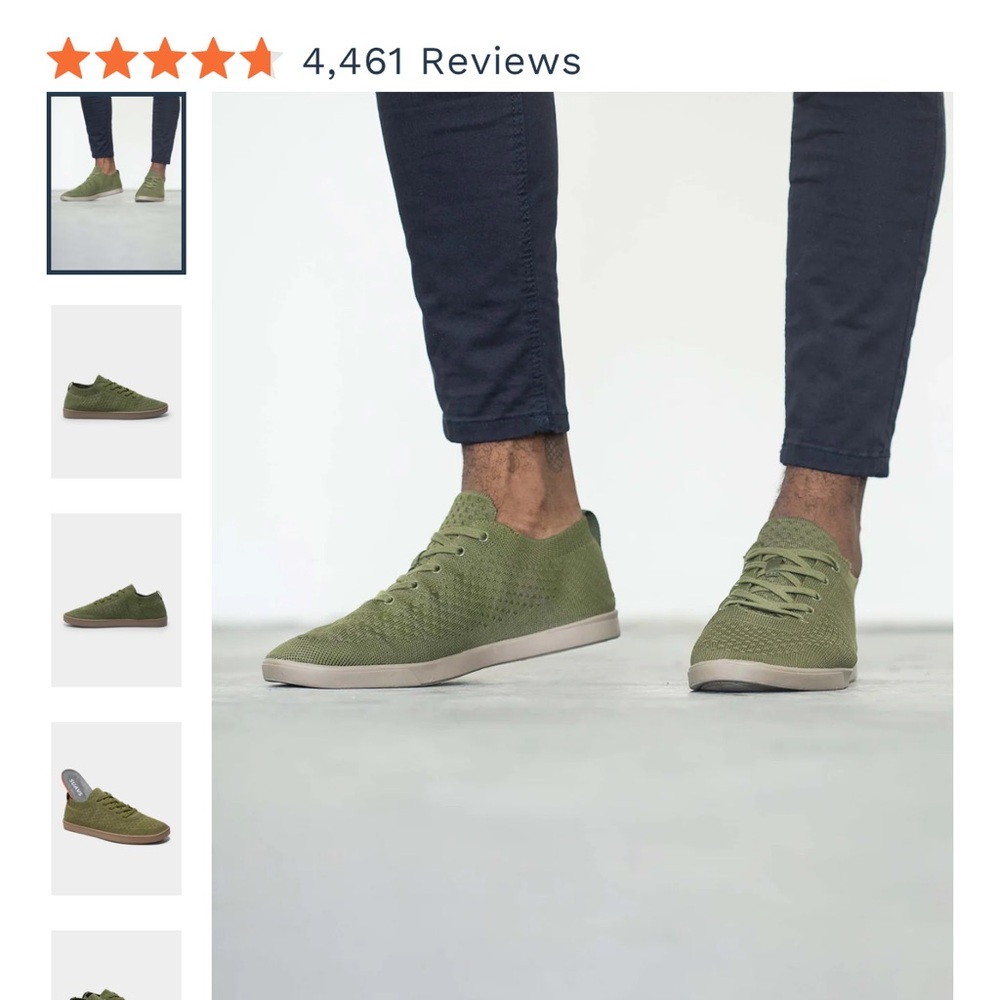 Suavs Men's Sage Green Sneakers
